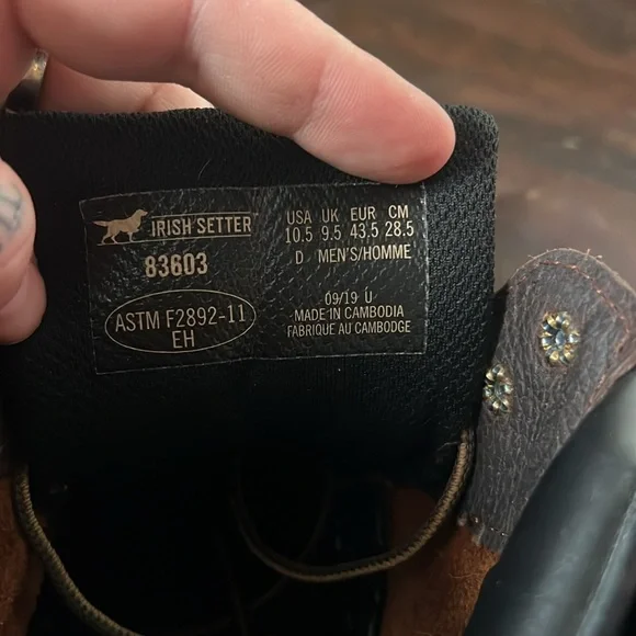 Irish Setter Farmington Boots Men’s Size 10.5 - Picture 6 of 7